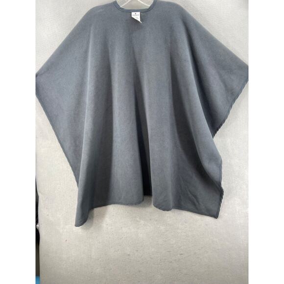 Woolrich Wrap Womens One Size Poncho‎ Gray Buffalo Plaid Reversible Scarf - Picture 8 of 10